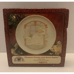 Enesco Memories of Yesterday "Pleasant Dreams & Sweet Repose" Plate 1994